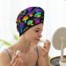 Quick-Dry Hair Towel Wrap with Button | Towel Turban for Effortless Drying | Bright Mushrooms Design - Buy Online on GoSupps.com
