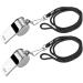 Shubeeieumi Stainless Steel Whistle Set - 2 Loud Sport Pipes with Lanyard for Dog Training & School Sports - Buy Online on GoSupps.com