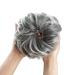 CJL HAIR Messy Bun Hair Piece - Curly Scrunchies for Women & Girls - Wavy Updo Chignons in Gray & White Tips - Buy Online on GoSupps.com