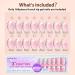 Bartbox French Press On Nails - Short Ballerina Soft Gel Tips with Base Coat & Primer Pink 1ml - No Filing Required (1 Pack) - Buy Online on GoSupps.com