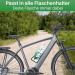Hilo Sports 750ml Bicycle Bottle - BPA Free Leak-Proof Sugar Cane Material Flavor Neutral - White & Green - Buy Online on GoSupps.com