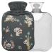 Naanle floral koala hot water bottle with reference transparent hot water bottle 2l large hot hot water bottle for bed hand feet warmer pain relief heat and cold therapy