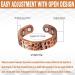 3500 Gauss Arthritis Copper Ring with 4 Strong Magnets - Effective Relief for Arthritis & Finger Pain | Magnetic Field Therapy for Rheumatism & Lymphatic Drainage - Buy Online on GoSupps.com