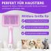 PHAVESAS Klein Pets Self-Cleaning Dog & Cat Brush | Perfect for All Fur Types - Long & Short Hair - Purple Pink - Buy Online on GoSupps.com