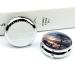 Round Pill Box with Tree Branch Silhouette - 3 Compartment Decorative Medicine Organizer | Portable Metal Pocket Pill Case (Style-14 - Buy Online on GoSupps.com