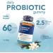 Probiotic Gummy 2.5 Billion CFU 60 Vegan Gummies Probiotic Gummy for Adults Supports Digestion and Gut Health Contains Bacillus Coagulans Strain Vanilla Flavour UK Supplier Probiotic Gummy - 60 Pack - Buy Online on GoSupps.com