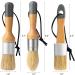 Mister Rui 3pcs Chalk Wax Paint Brush Set for Furniture - Natural Bristles, Ideal for Chalk, Acrylic, and Milk Paint - Stencil Brushes, No Shedding - Buy Online on GoSupps.com