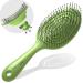 marQus Detangle Hair Brush women and men Exclusive Ultra-soft bending Bristles and Body - Glide Through Tangles With Ease For All Hair Types - Women Men Wet And Dry Hair 1pcs Lime Brush