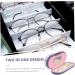 Solustrie Double-Lodged Glasses Case | Travel Storage Organizer & Contact Lens Solution - Ideal for Outdoor Use - Buy Online on GoSupps.com
