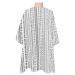 Boho Black Barber Cape - Salon Hair Cutting Cape for Women Men Kids Adults Geometric Bohemia Stripes Minimalist Dots Haircut Cape with Adjustable Elastic Neckline Hairdressing Stylist Cape Accessories 1 piece 55x63 Inch Black