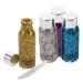 Outanaya 4pcs Set Colorful Eye Shadow Glitter Flakes White Glitter Eyeshadow Festival Glitter Gel Liquid