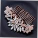 FRCOLOR 1pc Wedding Combs pearl comb barrette hair accessories for women wedding Crystal hair comb Wedding Hair Accessories bridal hair combs wedding headpiece bride rhinestones rose gold - Buy Online on GoSupps.com
