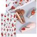 JMEOWIO 9 Sheets Christmas Nail Art Stickers Decals Self-Adhesive Red Snowflake Xmas Winter Holiday Nail Supplies Nail Art Design Decoration Accessories - Buy Online on GoSupps.com