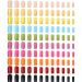 240 Pieces Square Press on Nails Medium False Nail Full Cover Artificial Fake Nail Colorful Acrylic Nail Tip Kit for Art Salon DIY (Bright Pattern)