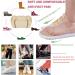 Shoe Inserts for Women - 3 Pairs Reusable Ball of Foot Cushions for Heel Pain Relief - Adjustable Heel Pads for Oversized Shoes in Round Apricot - Buy Online on GoSupps.com