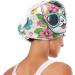 Cat Flowers Sunglasses Hair Towel 2 Pack - Super Absorbent Quick Dry Turbans for Women & Girls - Buy Online on GoSupps.com