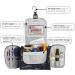 Extra Large Waterproof Hanging Toiletry Bag for Men & Women - Portable Dopp Kit with Metal Hook - Camo Blue - Buy Online on GoSupps.com