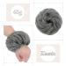 Silk-Co Hair Part with Rubber Band - Wavy Soft Dutt Hair Extensions | 45g Dark Gray Curly Messy Bun Updos - Buy Online on GoSupps.com