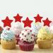 UXYOKM 36Pcs Little Star Cupcake Toppers Glitter Twinkle Star Cupcake Picks Birthday Wedding Engagement Baby Shower Party Cake Decorations Supplies 3 Size - Red - Buy Online on GoSupps.com
