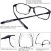 Blue Light Blocking Computer Reading Glasses | Flexible TR90 Frames | Anti Glare for Men & Women | Lightweight & Comfortable | +2.0 | 4 Pack - Buy Online on GoSupps.com