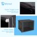 Dog Crate Cover for 48-Inch Wire Crates, Waterproof & Windproof Pet Cage Cover - Dark Grey, Soundproof Kennel Cover - Home Decor, 2 Doors, Heavy Duty - Fits 48 Crates - Cover Only - Buy Online on GoSupps.com