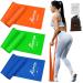 Resistance Bands Exercise Bands for Physical Therapy Strength Training Yoga Pilates Stretching Non-Latex Elastic Band with Different Strengths Workout Bands for Home 1.5m Orange/Green/Blue