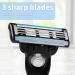 Buy Razor Blades & Razors - Mach 3 Set with 28 Refills for Men | International Shipping Available - Buy Online on GoSupps.com