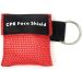 LinkHealth CPR Mask Keychain Ring - Pack of 5 Emergency Face Shields with One-way Valve for First Aid or AED Training - Buy Online on GoSupps.com