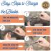 Homie Patented Straight Edge Razor for Men | Close Shaving with 11 Disposable Blades | Easy-to-Use Single Edge Razor with Safety Lock | Premium Barber White Quality - Buy Online on GoSupps.com