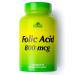 ALFA VITAMINS Folic Acid 800 mcg Prenatal Supplement Supports Cardiovascular Health Body & Brain Functions Red Blood Cell Formation & Healthy Fetal Development Dietary Supplement 100 Tablets