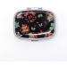 Portable Butterfly Pill Box - 3 & 2 Compartment Medicine Organizer | Travel-Friendly Vitamin Holder - 2pcs Jewelry Storage with Mirror - Buy Online on GoSupps.com