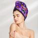 Purple Daisy Coral Velvet Dry Hair Cap Ideal for Home Travel Pool Parties & More | Quick Drying & Soft Comfort - Buy Online on GoSupps.com