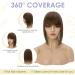 TESS Human Hair Toppers with Fringe Pony Clip in Hair Toppers for Thinning Hair Women Real Hair Mono Base Toupee Hair Topper for Women Human Hair 14 Inch #04 Medium Brown 14 Inch Medium Brown - Buy Online on GoSupps.com