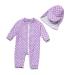 BONVERANO Baby Girls Swimsuit Toddler Bathing Suit Full-Length Zipper One Piece Swimwear with UPF 50+ Sun Protection Maru / Purple 12-18 Months
