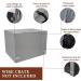 Yotache 36 Inch Dog Crate Cover - Waterproof 600D Polyester Indoor/Outdoor Pet Kennel Cover - Gray, Lightweight & Durable - Fits 36 Double Door Wire Cage with Reflective Strip - Buy Online on GoSupps.com
