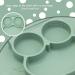 Baby Silicone Placemat Non-Slip Feeding Plate for Toddlers Babies Kids with Strong Suction Fits Most Highchair Trays BPA-Free FDA Approved Dishwasher and Microwave Safe (Matcha Owl) 2matcha Owl - Buy Online on GoSupps.com