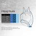 Harrison Howard Caremaster Pro Luminous Horse Fly Mask | UV Protection Fleece Padding & Ear Protection - XL Cold Blood Voodoo Blue - Buy Online on GoSupps.com