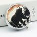 Buy Round Pill Box - Bear Silhouette Print | 3 Compartment Portable Pill Organizer | Decorative Metal Pocket Pill case | International Shipping Available - Buy Online on GoSupps.com