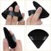 6-Piece Triangle Powder Puff Face Makeup Sponge Set with Strap - Soft Velour Puffs for Mineral Powder & Foundation - Black & Light Skin Tones - Buy Online on GoSupps.com