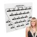 Extension Holder Sturdy Acrylic Hair Styling Board Hair Extension Holder Hair Extension Board Hair Extension Holder Acrylic Board With Clip For Hairpieces Wig Sectioning Display Grafting Plate Ha body white