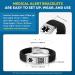 Theluckytag Waterproof Medical Bracelet with QR Code for Men and Women - Custom Emergency ID, Fits Wrists Up to 9 inches - Black+Silver - Butterfly Clasp - Buy Online on GoSupps.com