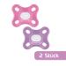 MAM Comfort Schnuller 2 Set | Lightweight Silicone Pacifiers for Newborns | 0+ Months | Pink/Purple | Soft MAM Skinsoft & Pacifier Box - Buy Online on GoSupps.com