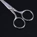Heallily 2pcs Eyebrow Scissors Stainless Steel Facial Hair Trimmer Scissors with Sharp Edge Blades for Men Women Eyelashes Moustache Nose Hair Beard Silver  - Buy Online on GoSupps.com