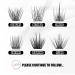 CarLary DIY Eyelash Extensions - 40 Mini Cluster Lashes | Wispy Fluffy C Curl Pack 14mm - Buy Online on GoSupps.com