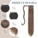 Buy Golden Brown Mixed Blonde 60 cm Synthetic Hair Extensions - Long Smooth Ponytail Braid for Women & Girls - Buy Online on GoSupps.com