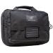 Exos Double Pistol Case with Multiple Compartments and USA Flag Patch Black