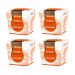 Pajoma fragrance candle 4 -Set mango -orange - in satin glass |4x 120g of wax weight burning time: 25 hours in a noble gift packaging |Premium quality mango-orange 4