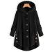 Hanxiulin Oversized Plush Jacket for Women - Warm Lined Transition Coat Casual Fashion Hoodies - Winter Black Quilted Jacket - Size 4L - Buy Online on GoSupps.com