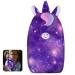 Beinou Seatbelt Strap Cover Kids Car Seat Belt Pillow Harness Pads Unicorn Soft Head Shoulder Support Cushion Girls Boys Travel Dark Purple