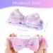 Spa Bowknot Headband for Women - Soft Coral Fleece Elastic Hair Band for Makeup & Shower | Pink-Violet Cosmetic Headwrap - Buy Online on GoSupps.com